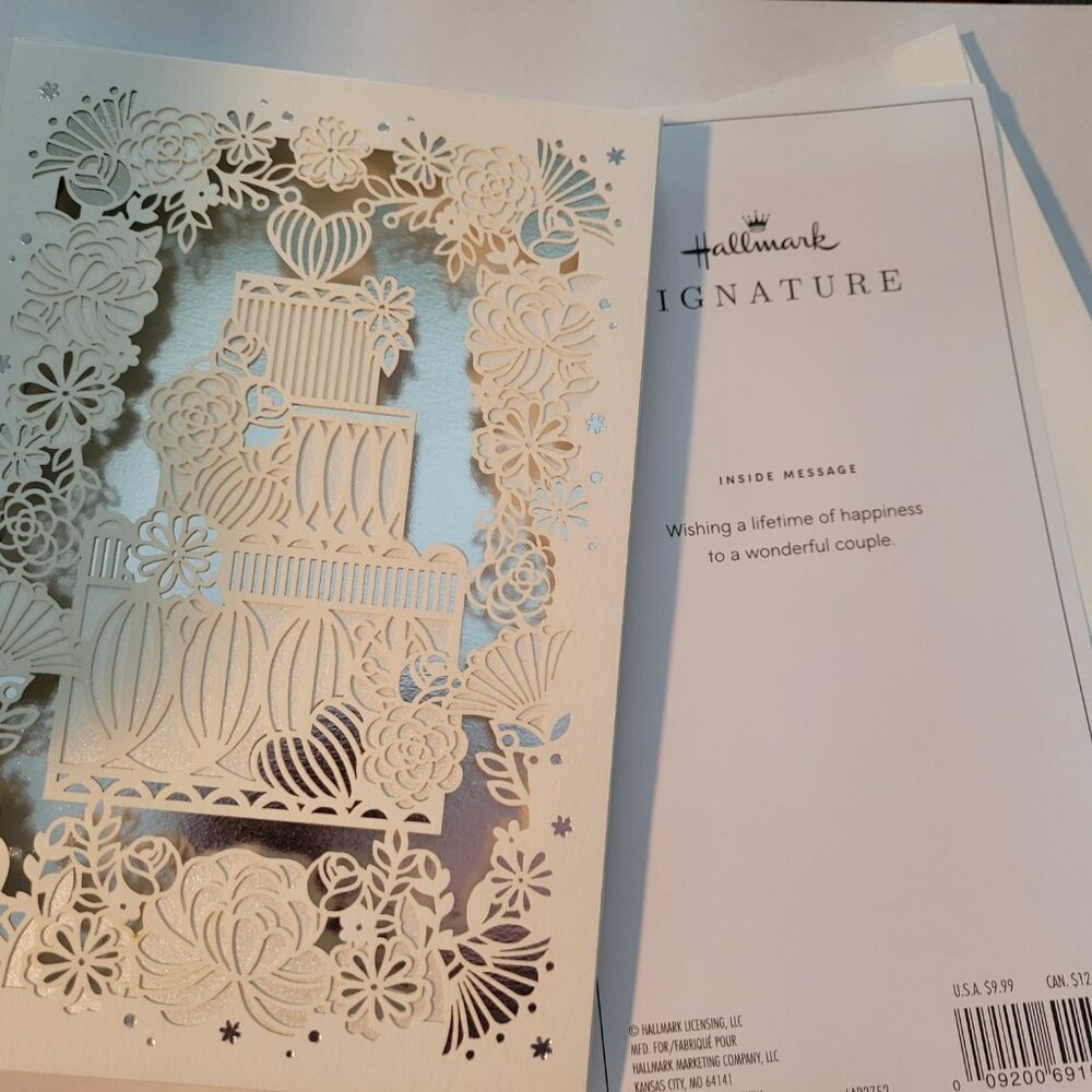 Set of two premium Hallmark wedding cards